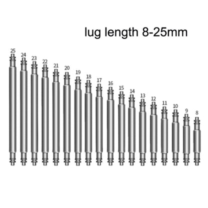 270 PCS / Set 8-25mm Strap Connecting Shaft Stainless Steel Watch Spring Bar - Watch Accessories & Parts by buy2fix | Online Shopping UK | buy2fix