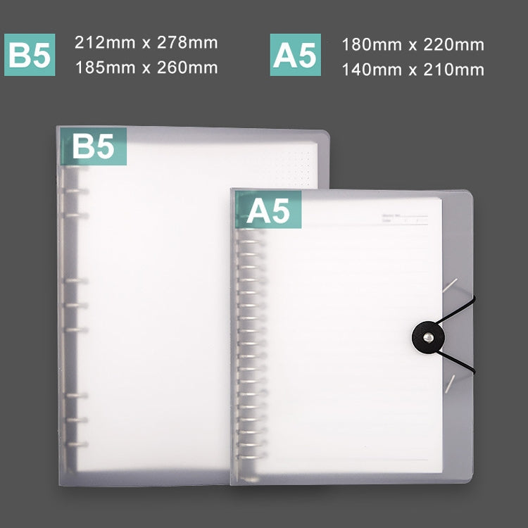 Transparent Matte PP Soft Shell Cover Hand Accountive Page, Style: A5 Point Array Core - Notebooks by buy2fix | Online Shopping UK | buy2fix