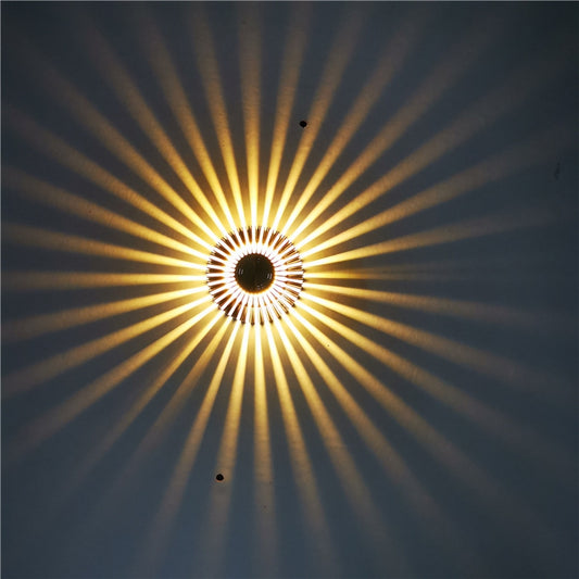 LED Aluminum Aisle Light Sunflower Corridor Lamp Decorative Light, Power source: Invisible Installation 1W(Warm White) - Novelty Lighting by buy2fix | Online Shopping UK | buy2fix