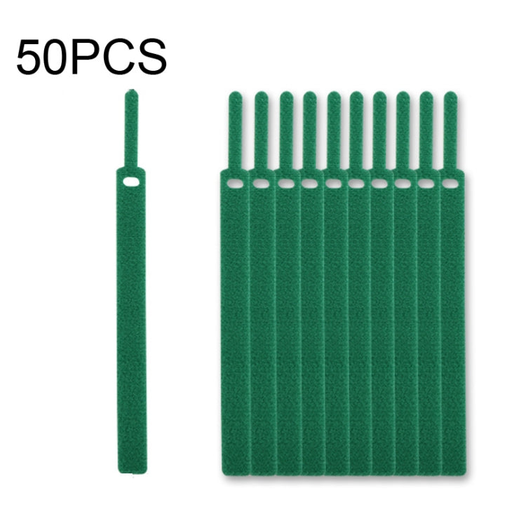 50 PCS Needle Shape Self-adhesive Data Cable Organizer Colorful Bundles 12 x 115mm(Green) - Cable Organizer by buy2fix | Online Shopping UK | buy2fix