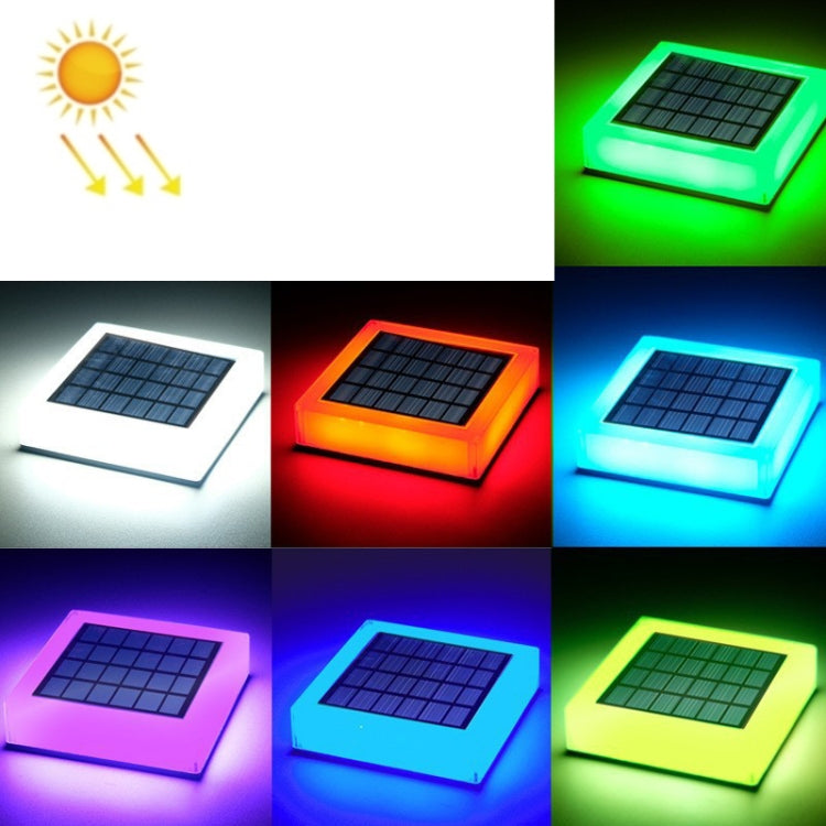 TS-S5306 Outdoor Solar Column Head Lamp IP68 Waterproof Lawn Yard Light, Style: RGB Gradient + Color Fixing - Solar Lights by buy2fix | Online Shopping UK | buy2fix