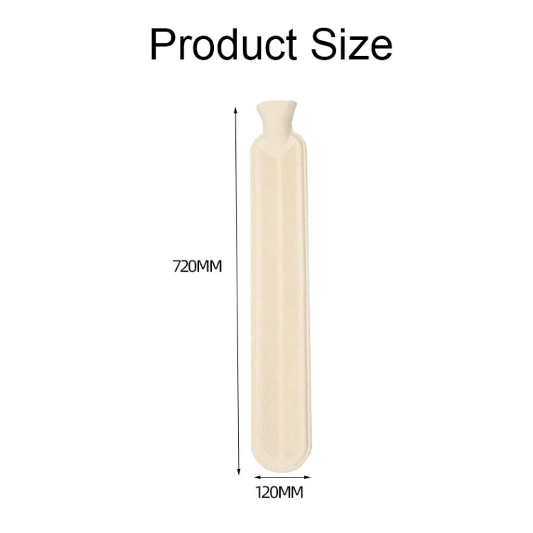 2L Long-strip Multifunctional Water-filled Rubber Hot Water Bags, Spec: Beige Leopard - Hot Water Bags by buy2fix | Online Shopping UK | buy2fix