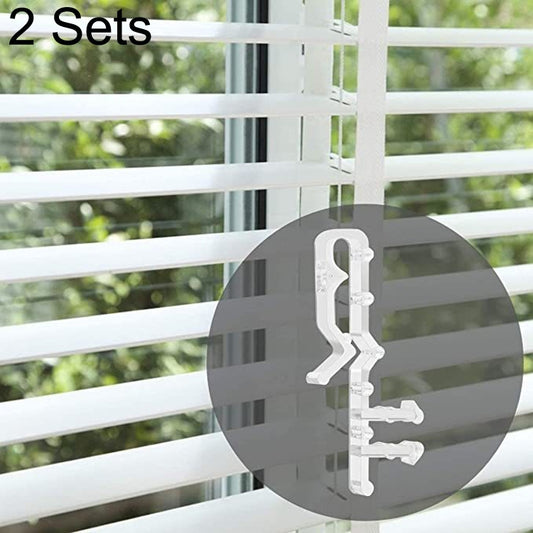 2 Sets 2.0 Inch Venetian blinds Baffle Sequins Lacing Film(White) - Curtain Decorative Accessories by buy2fix | Online Shopping UK | buy2fix