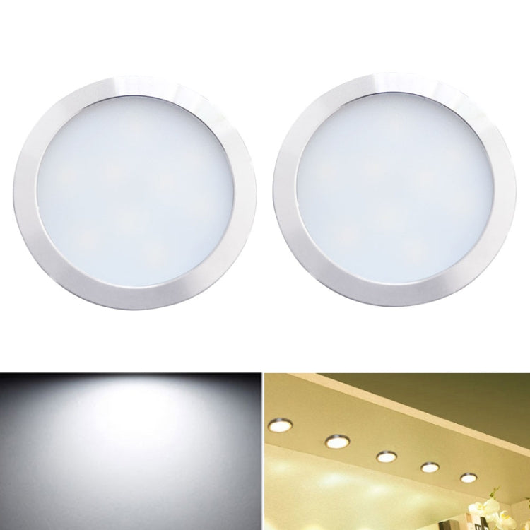 2 PCS 2W DC12V 18LED Cabinet Lights Showcase Lights,Spec: 2510 Terminal - Side Outlet(White Light 6400K) - Novelty Lighting by buy2fix | Online Shopping UK | buy2fix