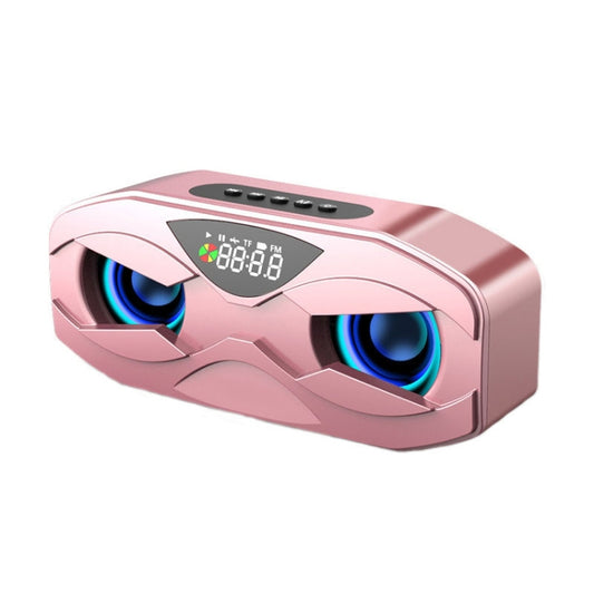 M5 Portable 6D Surround Sound Digital Display Bluetooth Speaker(Pink) - Desktop Speaker by buy2fix | Online Shopping UK | buy2fix