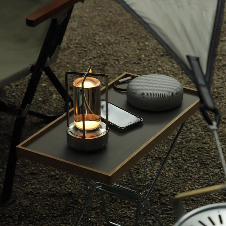 Vintage All Aluminum Cross Table Lamp Hotel Portable Outdoor Camping Touch Night Light, Battery Capacity: 2000mAh (Bronze) - Bedside Light by buy2fix | Online Shopping UK | buy2fix