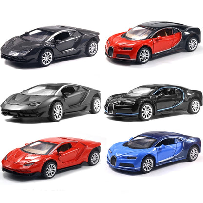 1:36 Simulation Alloy Sports Car Model Children Toy Car Baking Cake Decorative Ornament(Bright Black) - Model Toys by buy2fix | Online Shopping UK | buy2fix