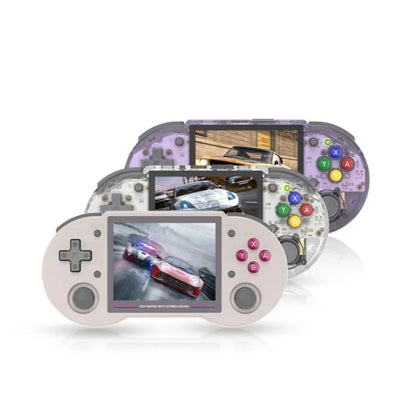 ANBERNIC RG353PS  3.5-Inch IPS Screen Handheld Game Console 2.4G/5G Wifi Linux System Game Player 16GB+256GB 35K Games(Transparent Purple) - Pocket Console by ANBERNIC | Online Shopping UK | buy2fix