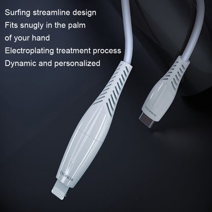 ROMOSS CB404 1.8m PD Fast Charging Cable Type-C / USB-C To Type-C/ USB-C / 8 Pin Data Cable(White) - Multifunctional Cable by ROMOSS | Online Shopping UK | buy2fix
