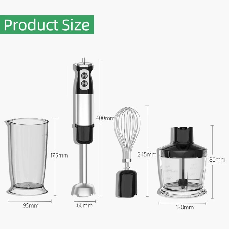 5-in-1 600W Multifunctional  Electric Blender Stainless Steel Food Cooking Stick EU Plug - Stirrer & Squeezer by buy2fix | Online Shopping UK | buy2fix