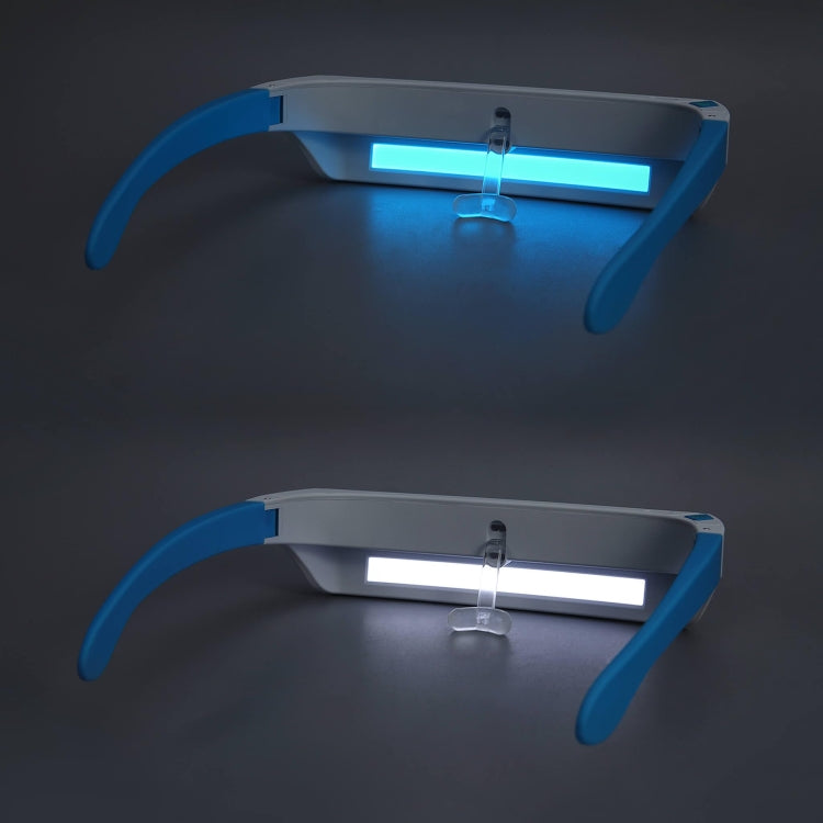 SAD Light Therapy Glasses Wearable UV-Free Blue & White LED Light Therapy Lamp English Version - Others by buy2fix | Online Shopping UK | buy2fix