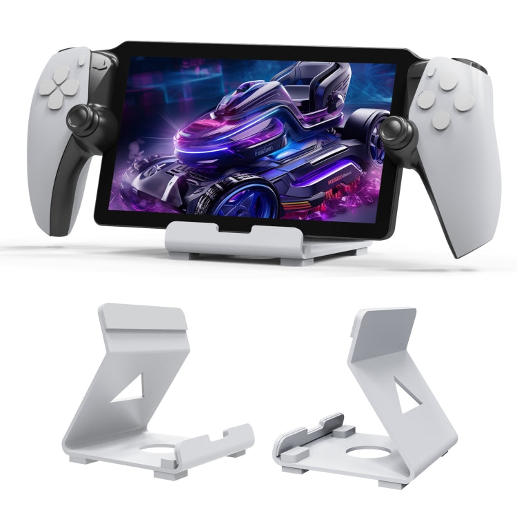 JYS Game Console Desktop Stand For PS Portal / Steam Deck / ROG Ally / Switch / Mobile Phones(White) - Holder by JYS | Online Shopping UK | buy2fix