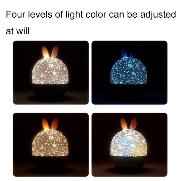 Rotatable Cartoon Atmosphere Projection Lamp Music Night Light, Spec: Music Box Remote Model(Rabbit) - Projection Lamp by buy2fix | Online Shopping UK | buy2fix