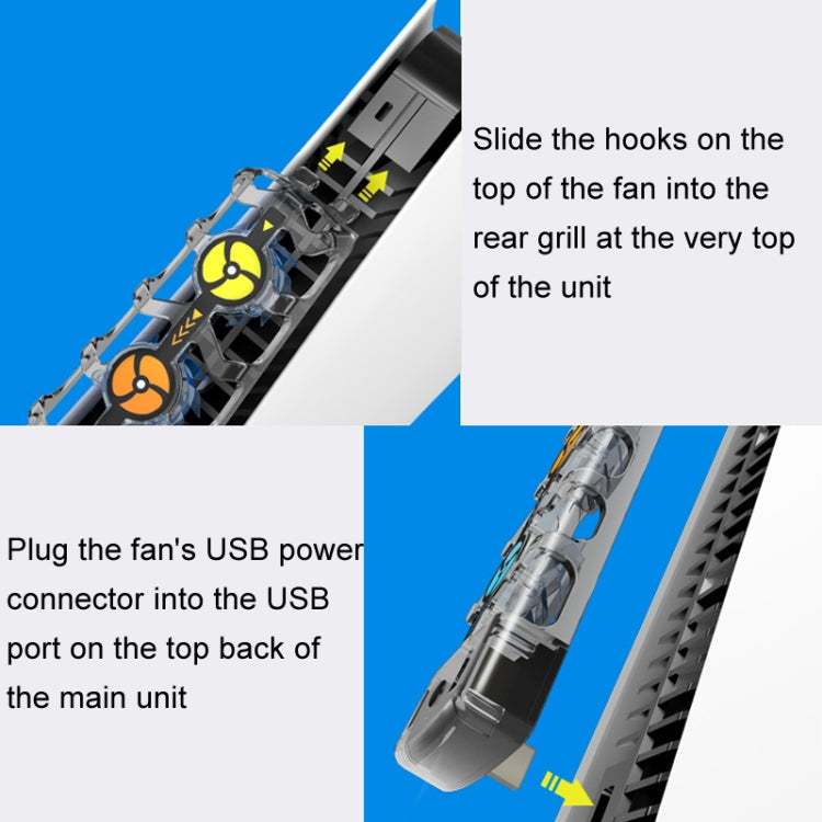 HHC-P5032 For PS5 Host Cooling Fan Hollow Cooling Heat Sink Multi-Color LED Light Three-Speed Cooling Fan Accessories - Others by buy2fix | Online Shopping UK | buy2fix