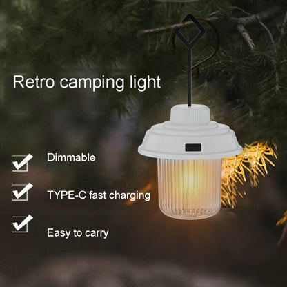 Outdoor LED Camping Light Canopy Hanging Lamp Portable Camping Tent Lights, Style: Battery Model Black - Camping Lighting by buy2fix | Online Shopping UK | buy2fix