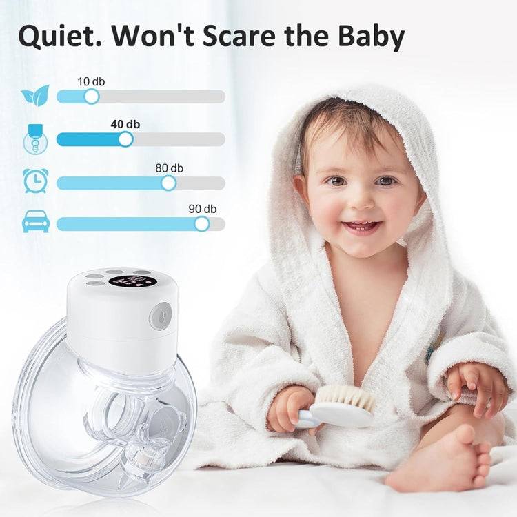 S12 LCD Screen Smart Large Capacity Portable Wearable Silent Electric Breast Pump, Color: Bilateral - Cups & Silicone Nipple by buy2fix | Online Shopping UK | buy2fix