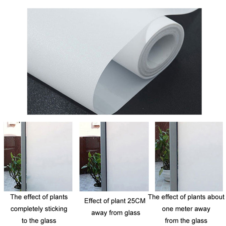 Electrostatic Frosted Anti-Peep Glass Thermal Insulation Window Film, Length: 40cm Wide/Meter(Glue-free Pure Matte) - Door & Window Films by buy2fix | Online Shopping UK | buy2fix