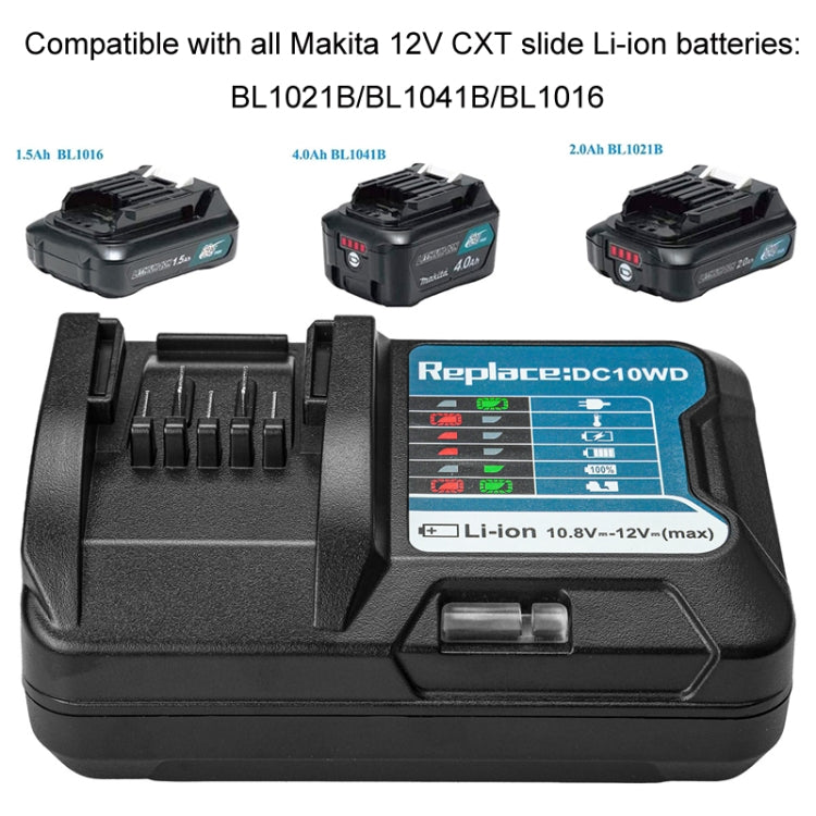For MAKBL1013 10.8V~12V Lithium Battery Charger, Specification: US Plug - Electric Saws & Accessories by buy2fix | Online Shopping UK | buy2fix