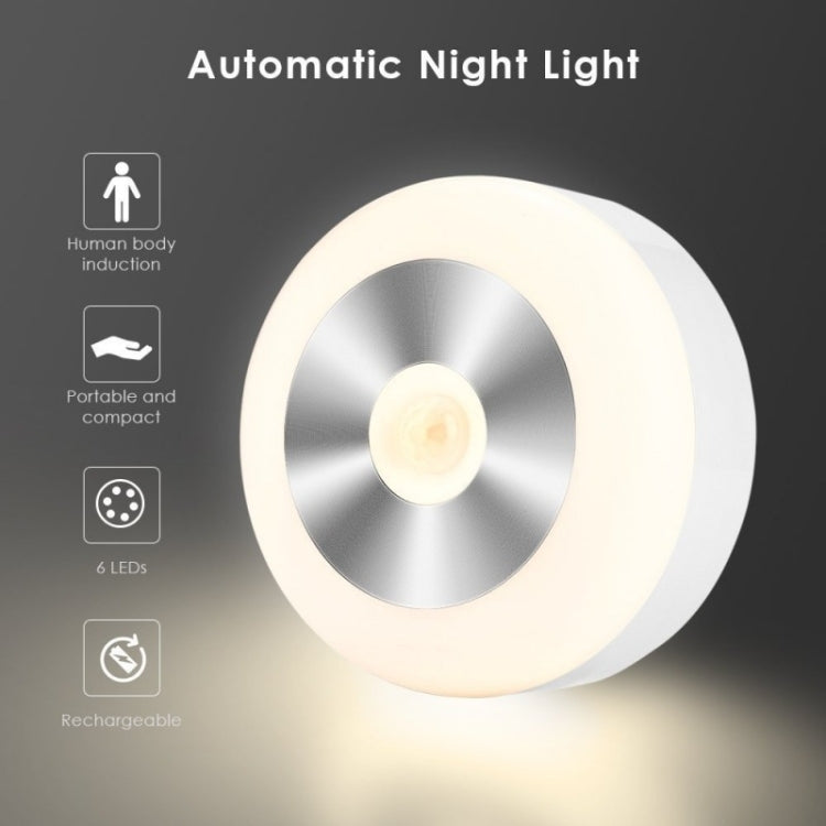 Smart Sensor Night Light Infrared Sensor Corridor Aisle Light, Spec: Charging Model(Warm White) - Sensor LED Lights by buy2fix | Online Shopping UK | buy2fix