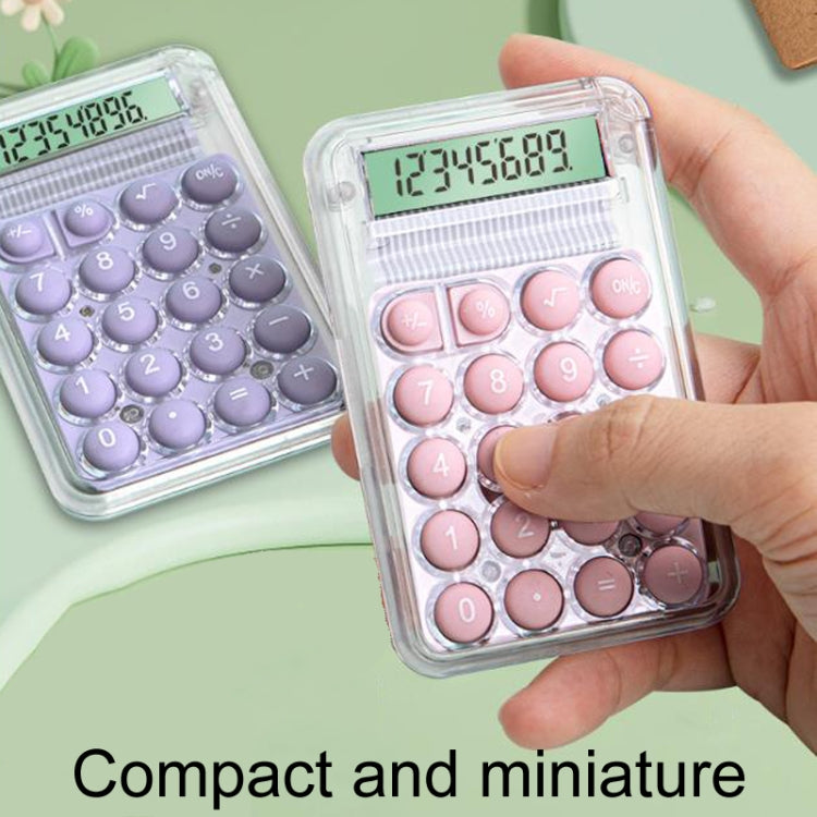 Small Silent Simple Calculator Mini Candy Dormitory Student Office Exam Tool(Purple) - Calculator by buy2fix | Online Shopping UK | buy2fix