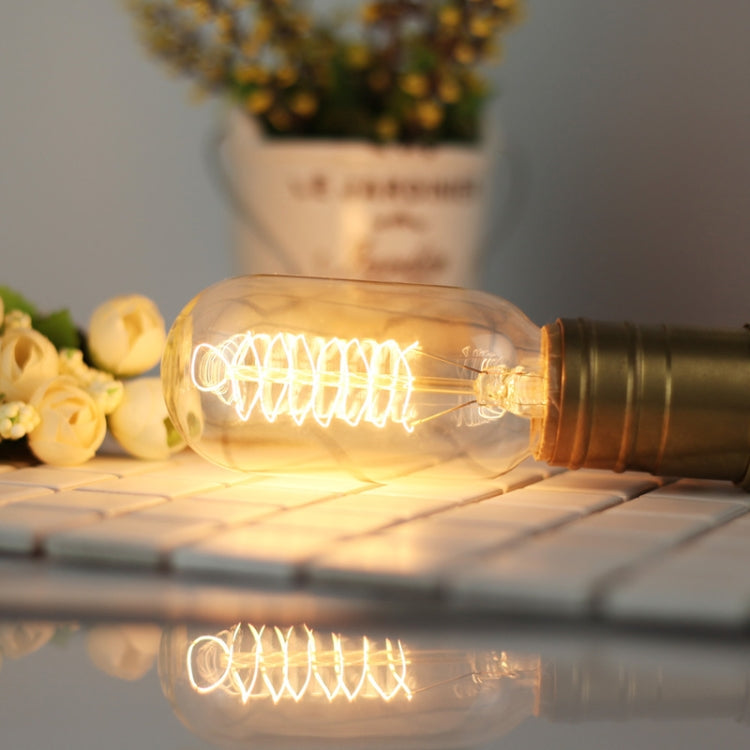 4pcs /Box T45 LED Lamp Fixture Illuminator Vintage Lights, Power: 120V 25W(Spiral Gold) - LED Blubs & Tubes by buy2fix | Online Shopping UK | buy2fix