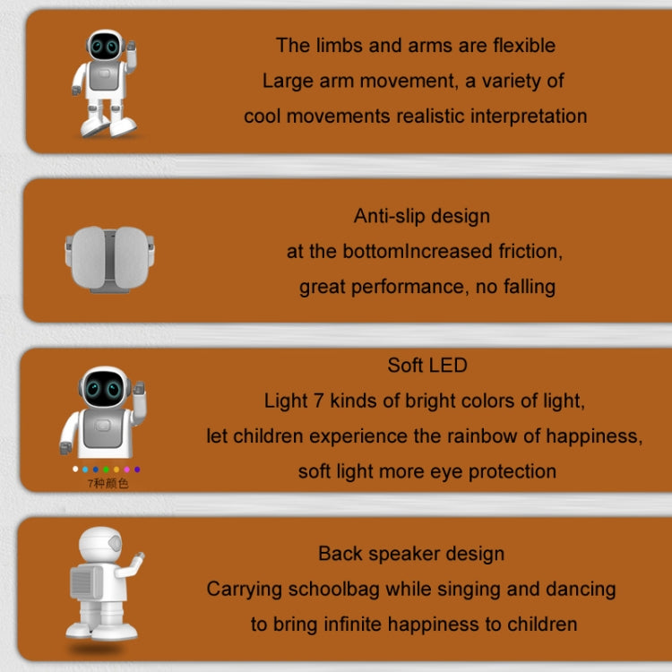 APP Intelligent Programming Astronaut Bluetooth Audio Dancing Robot(Silver Gray) - RC Robots by buy2fix | Online Shopping UK | buy2fix