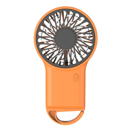 Handheld Foldable Desktop USB Rechargeable Mini Fan Mountaineering Hook Mute Fan(Orange) - Electric Fans by buy2fix | Online Shopping UK | buy2fix