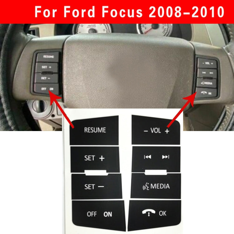 For Ford Focus 2008-2010 Steering Wheel Control Button Repair Patch - Decorative Sticker by buy2fix | Online Shopping UK | buy2fix