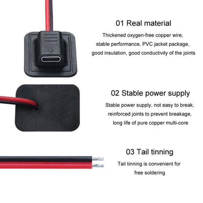 Micro Sewing Wire Charging Thermal Products Busbar Cord Protective Equipment Heating Power Cord - DIY Modified Charger by buy2fix | Online Shopping UK | buy2fix