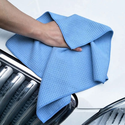 40x40cm Thickened Absorbent Honeycomb Mesh Car Wash Cleaning Towel(Dark Gray) - Car washing supplies by buy2fix | Online Shopping UK | buy2fix