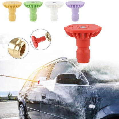 High-pressure Car Washer Nozzle Fan-shaped 1/4 Quick Plug Connector Water Rifle Parts, Specification: 0 Degree (1.2 Nozzle) - Car Washer & Accessories by buy2fix | Online Shopping UK | buy2fix