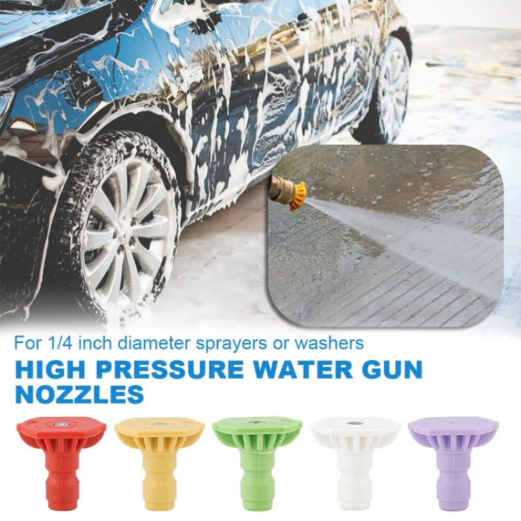 High-pressure Car Washer Nozzle Fan-shaped 1/4 Quick Plug Connector Water Rifle Parts, Specification: 15 Degree (1.1 Nozzle) - Car Washer & Accessories by buy2fix | Online Shopping UK | buy2fix