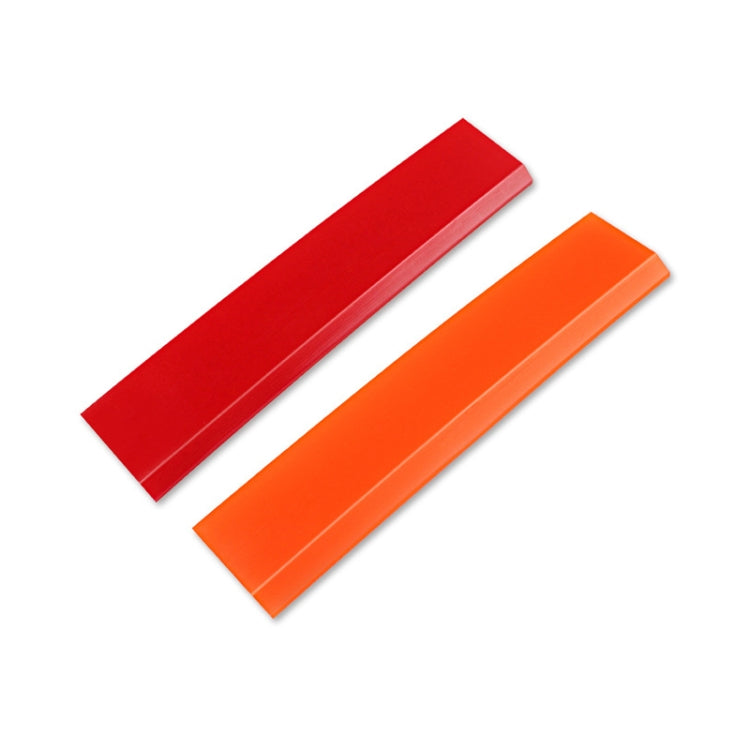 4pcs Car Cleaning Glass Water Film Soft Rubber Scraper, Color: Long Red - Sticker Tools by buy2fix | Online Shopping UK | buy2fix