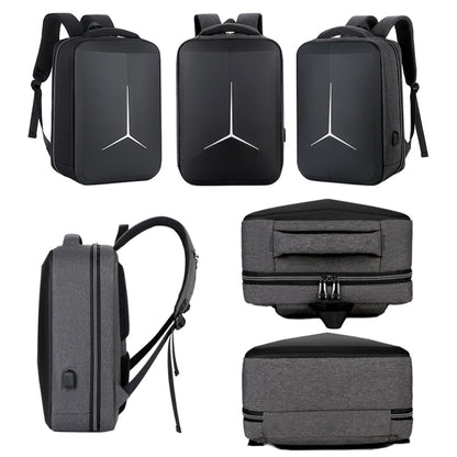 15 inch Multifunctional Waterproof Business Sports Laptop Backpack with USB Port(Dark Gray) - Backpack by buy2fix | Online Shopping UK | buy2fix
