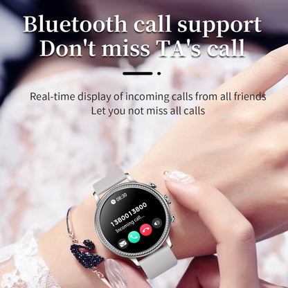 V60 1.39 Inch Health Monitoring Multifunctional Waterproof Bluetooth Call Smart Watch, Color: Silver - Smart Watches by buy2fix | Online Shopping UK | buy2fix