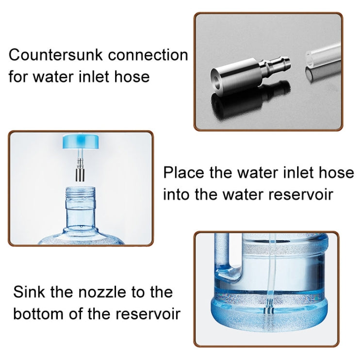 KAMJOVE Barrel Water Inlet Pipe Countersunk Head 304 Stainless Steel Upper Water Pipe Sinker Head(Stainless Steel Color) - Drinking Tools by KAMJOVE | Online Shopping UK | buy2fix