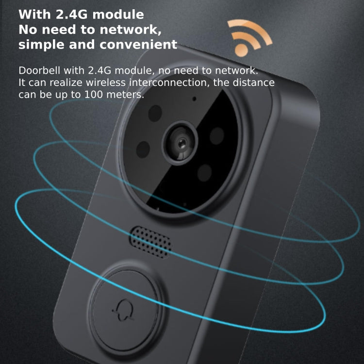 Wireless 2.4G Visual Intercom Doorbell 4.3 inch IPS Screen with Camera Monitor Night Vision - Video DoorBell by buy2fix | Online Shopping UK | buy2fix