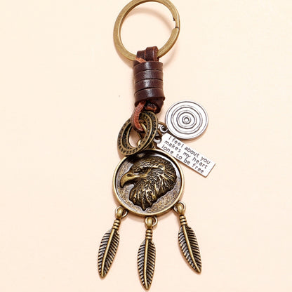 Eagle Retro Personality Pendant Simple Car Keychain Accessories - Key Rings by buy2fix | Online Shopping UK | buy2fix