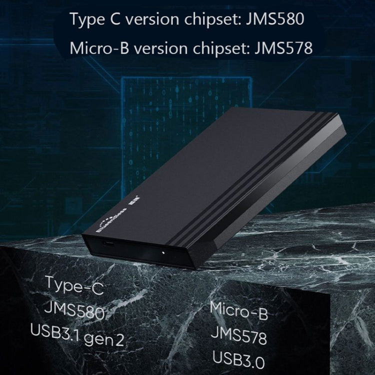 Blueendless MR23S 2.5-inch SATA Mobile Hard Disk Enclosure Tool-free Laptop External SSD, Spec: USB3.0 - HDD Enclosure by Blueendless | Online Shopping UK | buy2fix