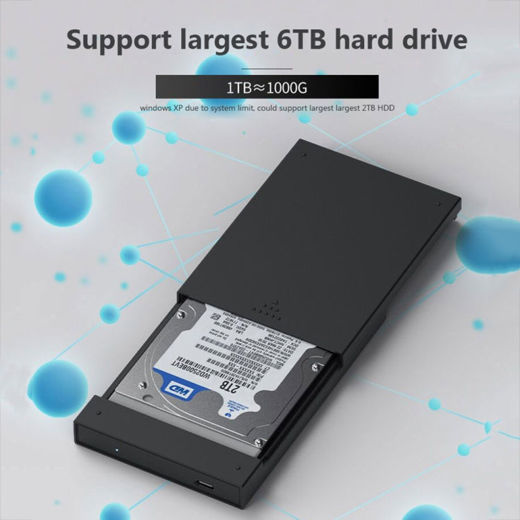 Blueendless MR23S 2.5-inch SATA Mobile Hard Disk Enclosure Tool-free Laptop External SSD, Spec: USB3.0 - HDD Enclosure by Blueendless | Online Shopping UK | buy2fix