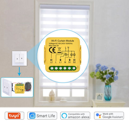 ZigBee Graffiti Curtain Switch On / Off Module - Smart Switch by buy2fix | Online Shopping UK | buy2fix