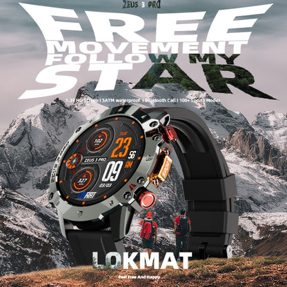 LOKMAT ZEUS3 Pro 1.39-Inch 5ATM Waterproof Outdoor Sports Bluetooth Call Smart Watch(Black) - Smart Watches by LOKMAT | Online Shopping UK | buy2fix