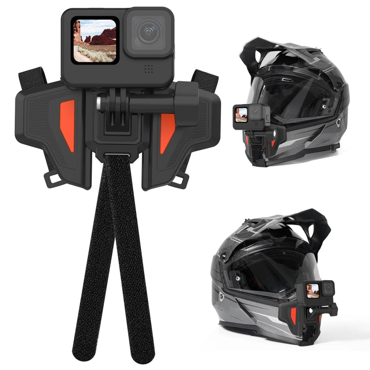 TELESIN GP-HBM-MT2 Universal Helmet Mount Holder For Sports Camera - Helmet Mount by TELESIN | Online Shopping UK | buy2fix