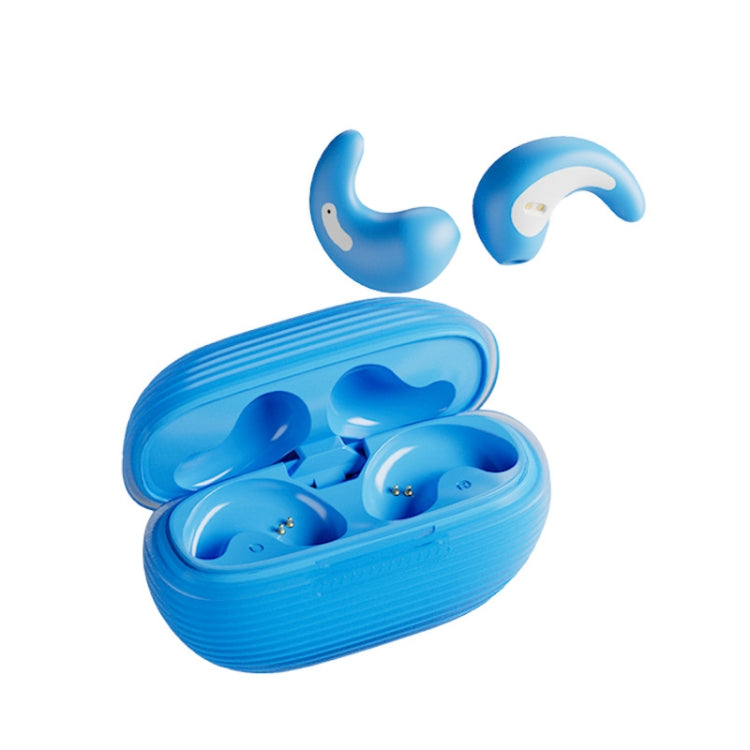 OWS Sleep Bluetooth Earphones With Charging Compartment, Color: Blue Wih Silicone Case - Bluetooth Earphone by buy2fix | Online Shopping UK | buy2fix