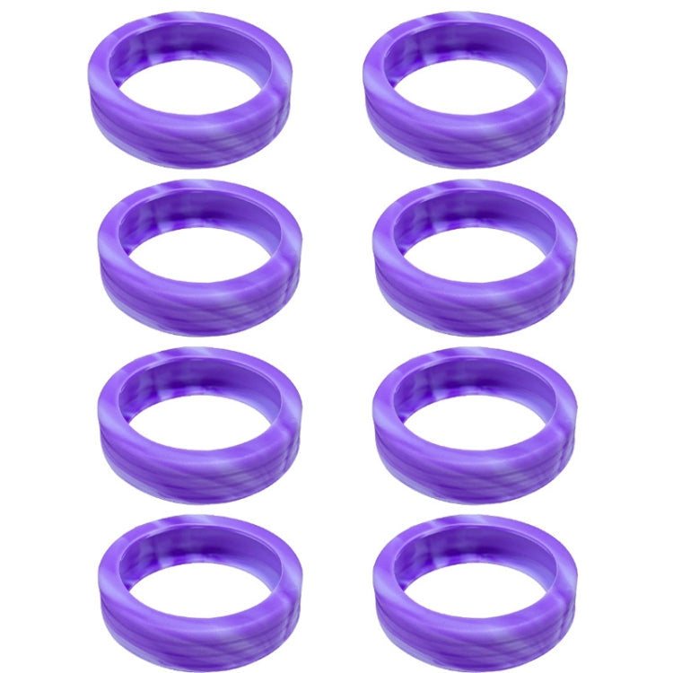 8pcs /Set Luggage Wheel Silicone Protective Cover Swivel Chair Wheel Sound Reducing Cover, Size: Small 4-5cm Wheels(Purple Mixed Blue) - Accessories by buy2fix | Online Shopping UK | buy2fix