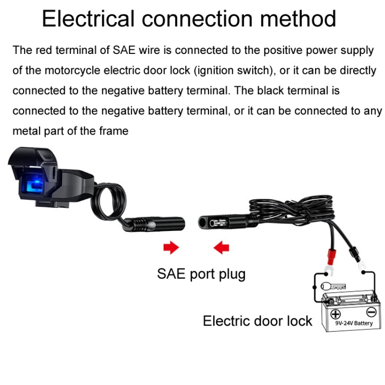 Kewig Motorcycle Phone Charger Outdoor Riding Fast Charging Waterproof USB Charging Stand, Model: B10-A - Battery Charger by Kewig | Online Shopping UK | buy2fix