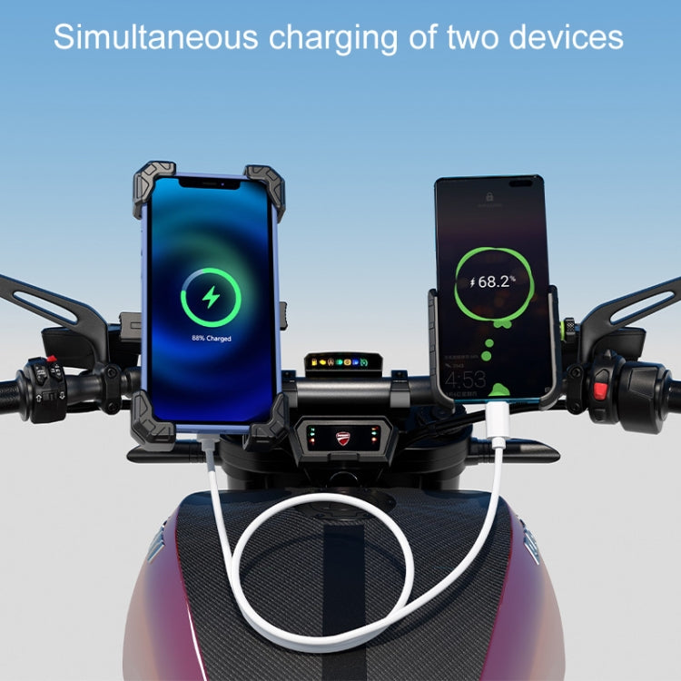 Kewig Motorcycle Navigation Phone Holder Outdoor Riding Charging Bracket, Model: M11-G2-A2 - Holder by Kewig | Online Shopping UK | buy2fix