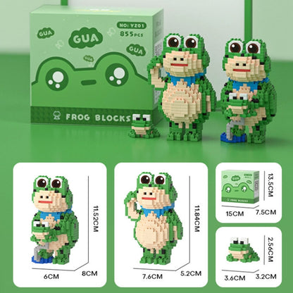 855pcs /Box Children Educational Assembly Small Frogs Building Blocks Toy(Cheering) - Building Blocks by buy2fix | Online Shopping UK | buy2fix