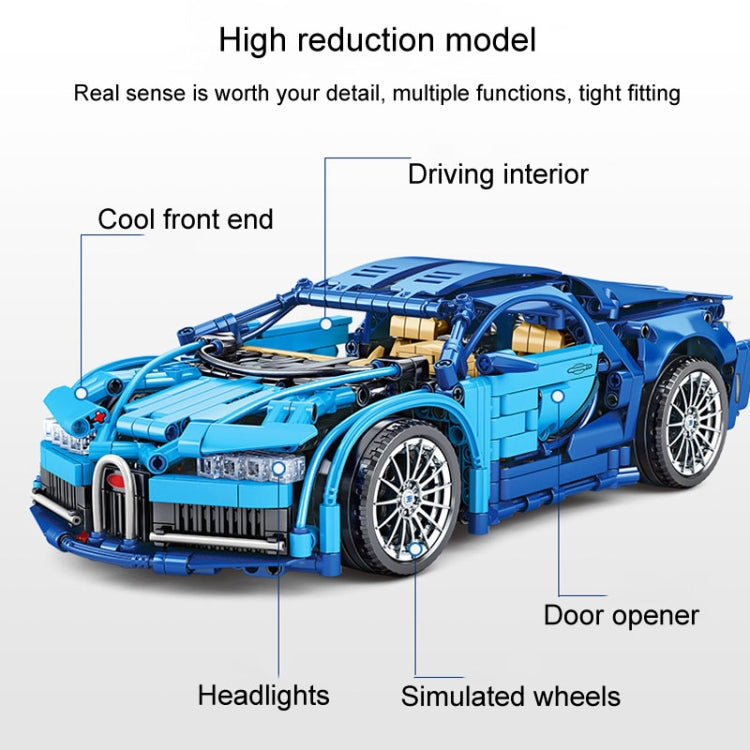 SEMBO 701950 1:14 Sports Racing Car Model Building Blocks Puzzle Assembly Children Toy - Building Blocks by SEMBO | Online Shopping UK | buy2fix