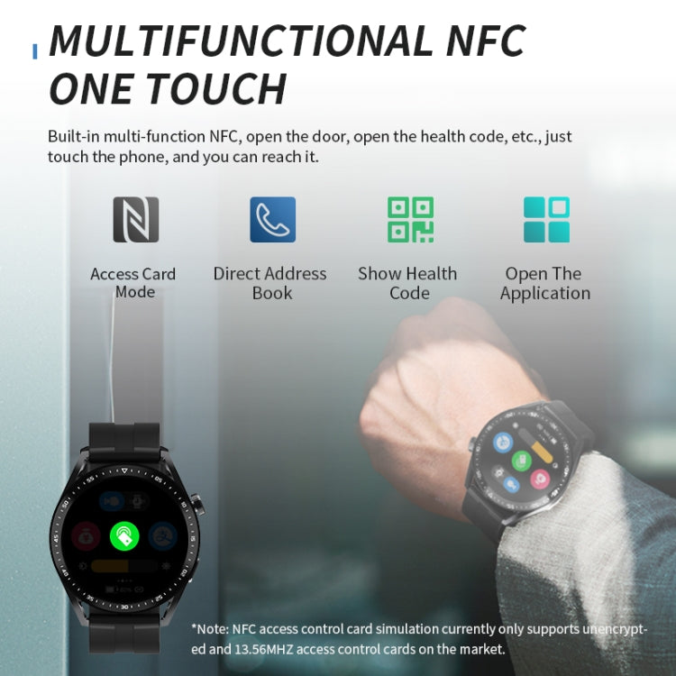 HW28 1.39-inch IP67 Waterproof Health Monitoring Bluetooth Call Smart Watch with NFC Payment(Green) - Smart Watches by buy2fix | Online Shopping UK | buy2fix